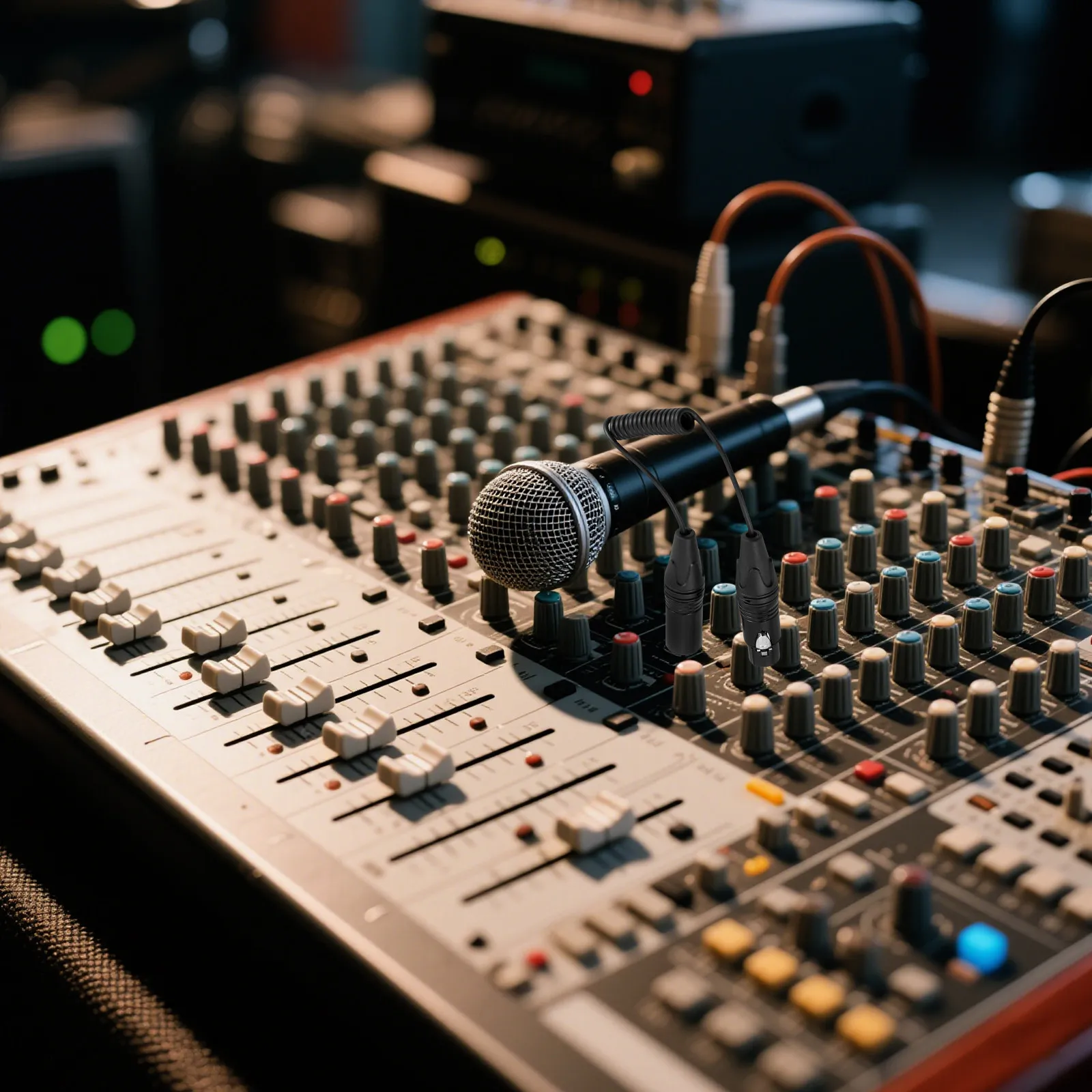 3핀 XLR 케이블(남성-여성) 스프링 디자인 마이크 커넥터, 밸런스드 마이크 코드 오디오 커플러, 라이브 사운드 녹음용