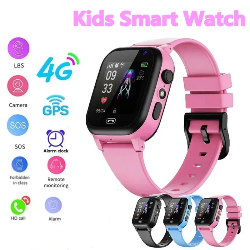 2026 Kids Smart Watch 5G GPS Location Video Call Sim Card SOS Child Camera Waterproof Upgrade For Boys Girls Child Gift 2
