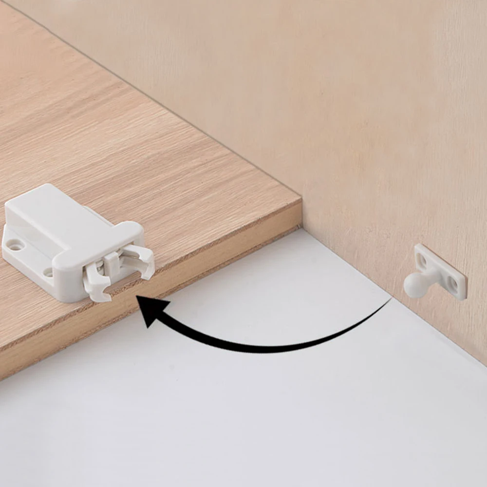 1 Piece Cabinet LatchesNon-magnetic Handle Free One Touch Opening Latch Drawer for Cabinet / Bedroom