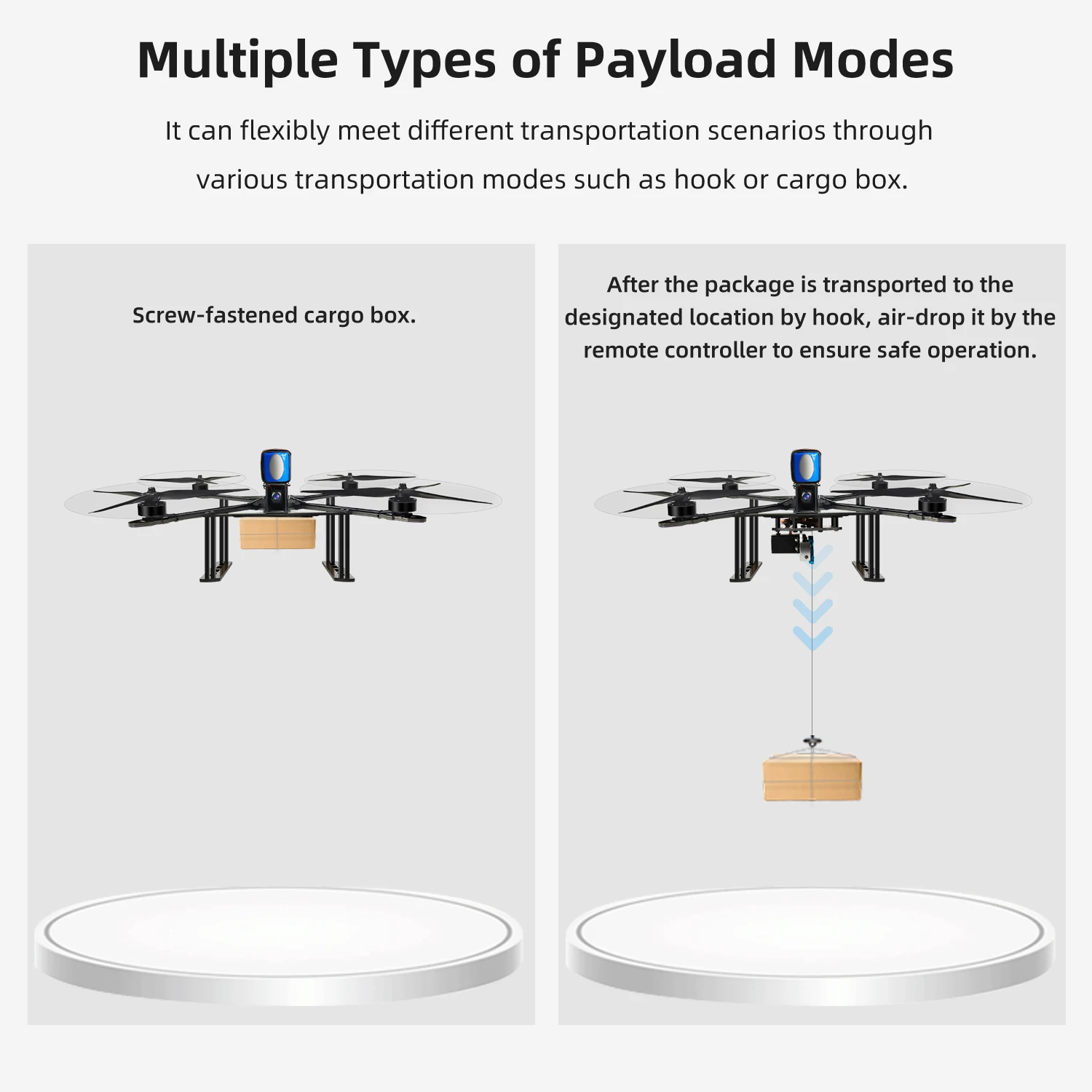 Radiolink M435 4-Rotor 3KG Payload Heavy Lift Drone 120km/h Flight Speed, Routes Planning And Autopilot, 4KM Long Range RTF 6