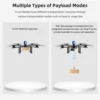 Radiolink M435 4-Rotor 3KG Payload Heavy Lift Drone 120km/h Flight Speed, Routes Planning And Autopilot, 4KM Long Range RTF 6