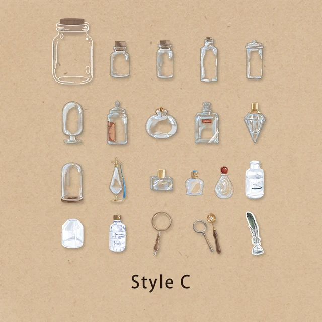 Mr.paper 6 Styles 20 Pcs Periodical Ins Washi Stickers Book for Kids Gift DIY Scrapbooking Decals Diary Ablum Stationery C