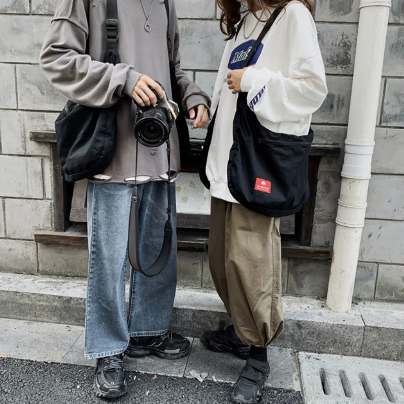 Multi-Functional Vest Bag Workwear Retro Large Capacity Sleeveless Nylon Convertible Backpack Vest Two-In-One Tote Crossbody Bag