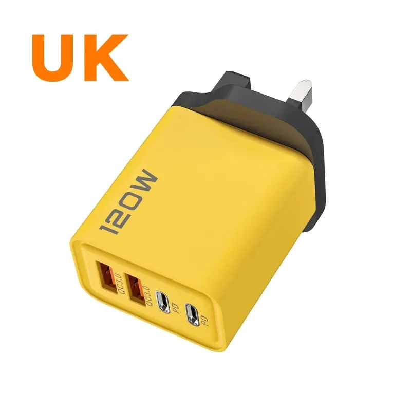 ตัวเลือกสินค้า อะแดปเตอร์ชาร์จเร็ว 4 พอร์ต USB-C 120W ชาร์จได้ทุกแบรนด์