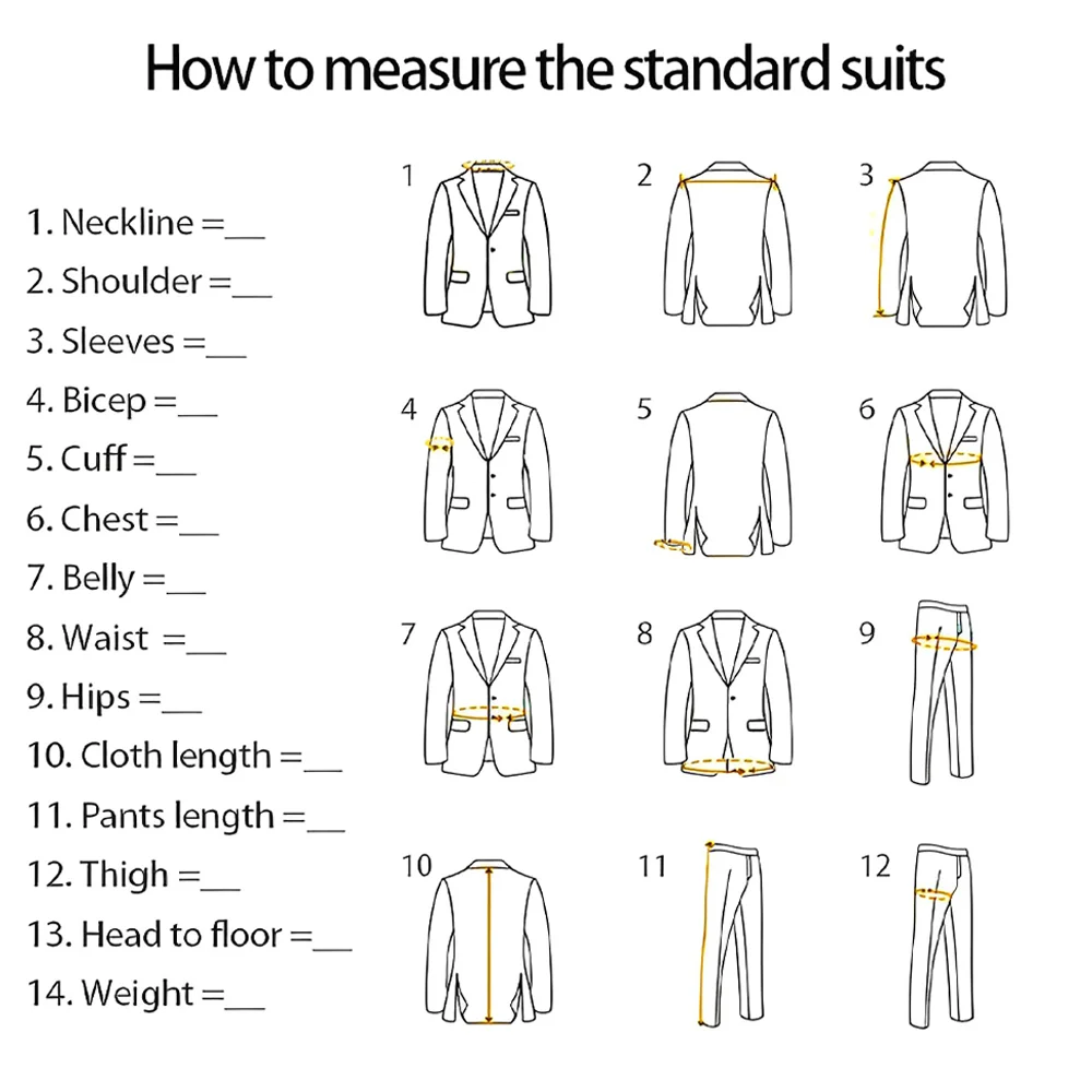 Men's black tailcoat 3-piece set (jacket+vest+pants) wedding banquet hosting performance conductor choir cocktail custom attire 6