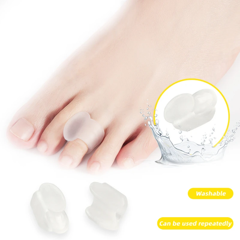 

5Pairs Gel Hammer Toe Protector Separators Orthopedic Foot Care Splitter Silicone Orthosis Bunion Corrector Hallux Valgus