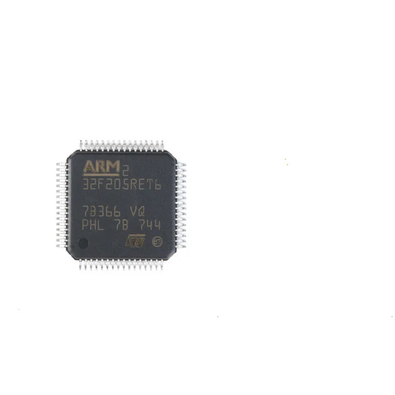

5 шт./партия STM32F205RET6 QFP-64 новая Оригинальная фотография