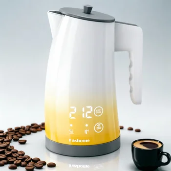 1200W Electric Kettle Temperature Control, Coffee Tea Electric Pot Water Kettle, 2 Hour Keep Warm, Automatic Power Off, Digital Display, 304 Stainless Steel Liner, 1.25L Capacity 1