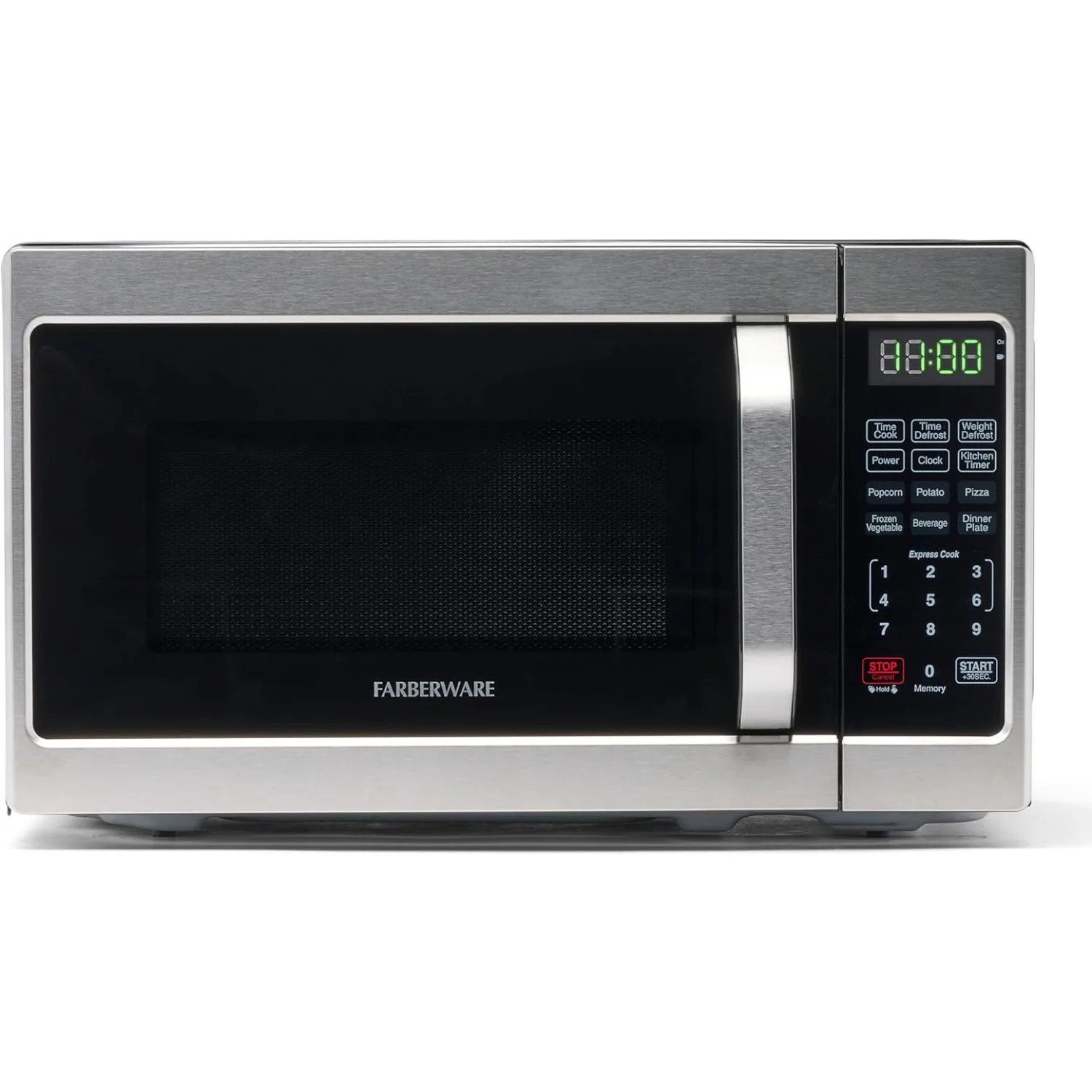 

Countertop Microwave 700 Watts, 0.7 Cu. Ft. - Microwave Oven W/ LED Lighting & Child Lock - Easy Clean Stainless Steel