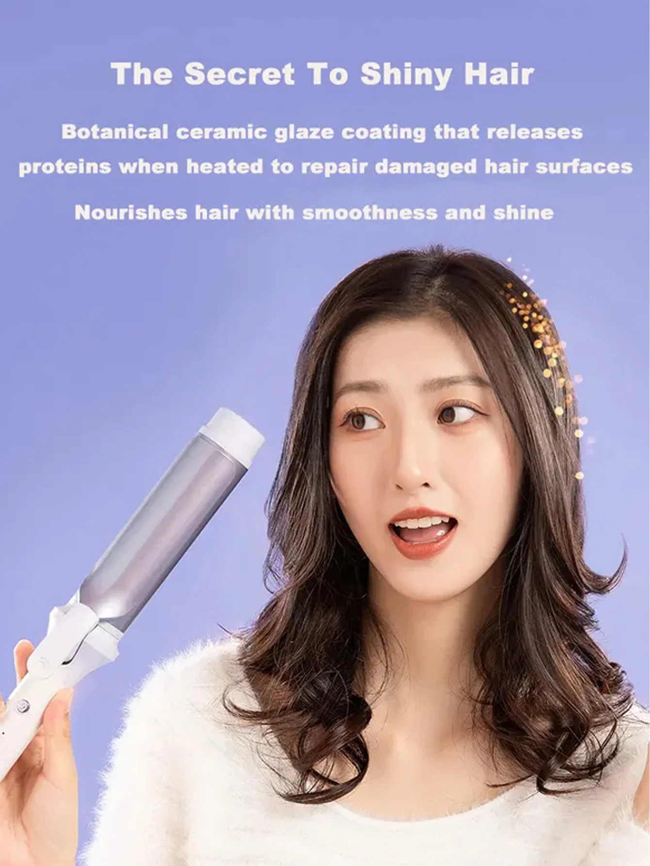Negative Ion Curling Wand 40mm Large Volume Hair Harmless Long Lasting Styling Wave Bangs Large Perm Wand