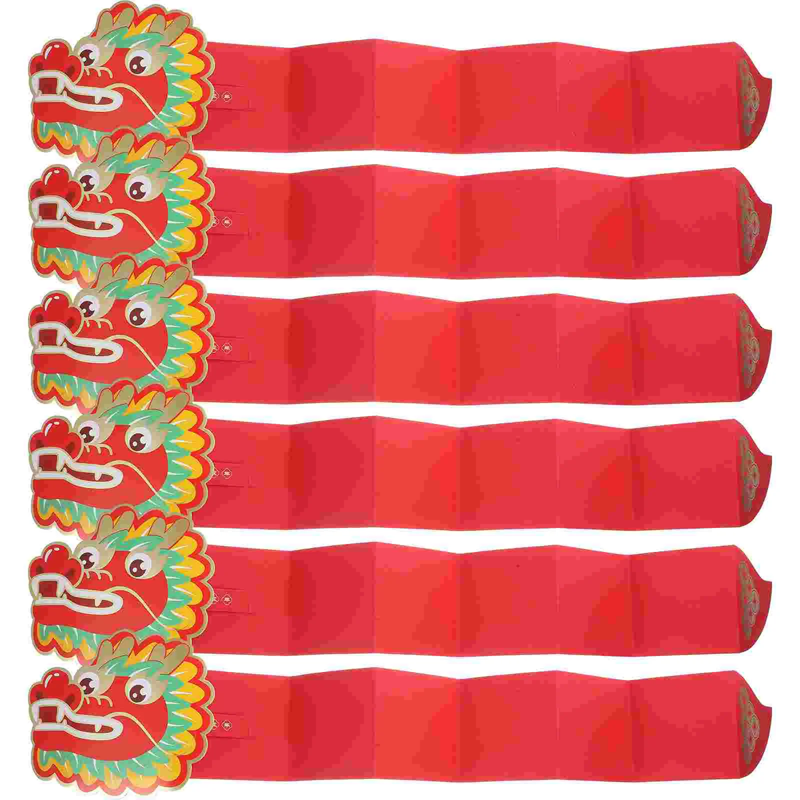 

6 Pcs Chinese Red Envelope Pockets Money Envelopes Gifts Packet Paper Style Purses