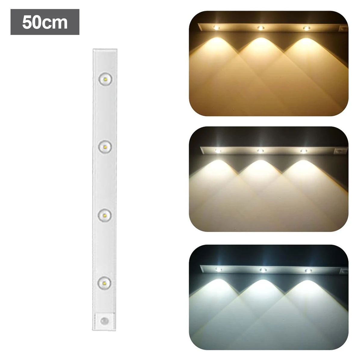 ตัวเลือกสินค้า เซนเซอร์ตรวจจับการเคลื่อนไหว LED 3 สี ประหยัดพลังงาน