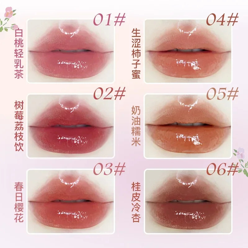 NOVO water-reflecting refractive lip glaze is waterproof not easy to fade non-stick cup low saturation whitening without makeup 4