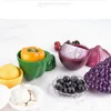 Food Fruit Vegetable Garlic Onion Lemon Orange Corn Saver Box Avocado Keeper Fresher Jars Tomato Storage Container Sealed Box 2
