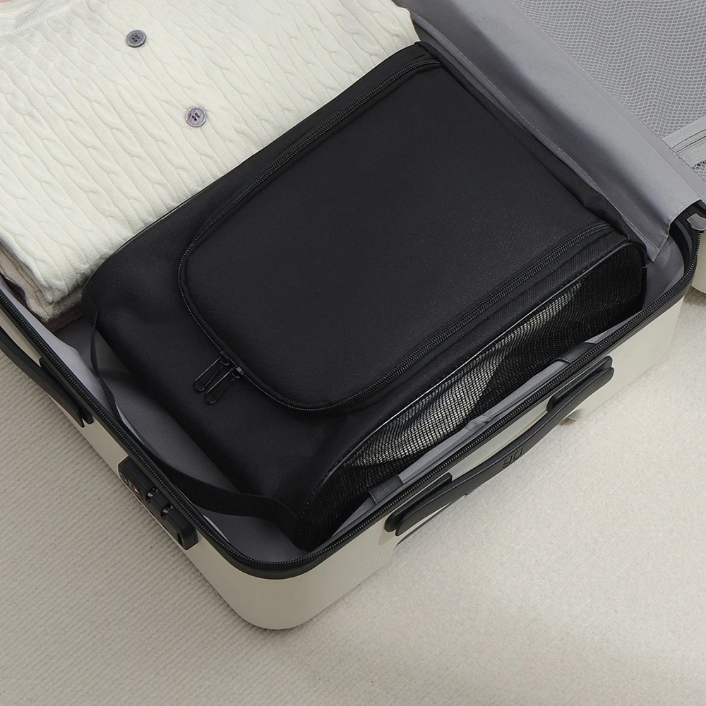Lightweight Breathable Shoe Bag for Golf Sports Portable Oxford Cloth Shoe Carrier Bag Dustproof Handbag for Travel Storage