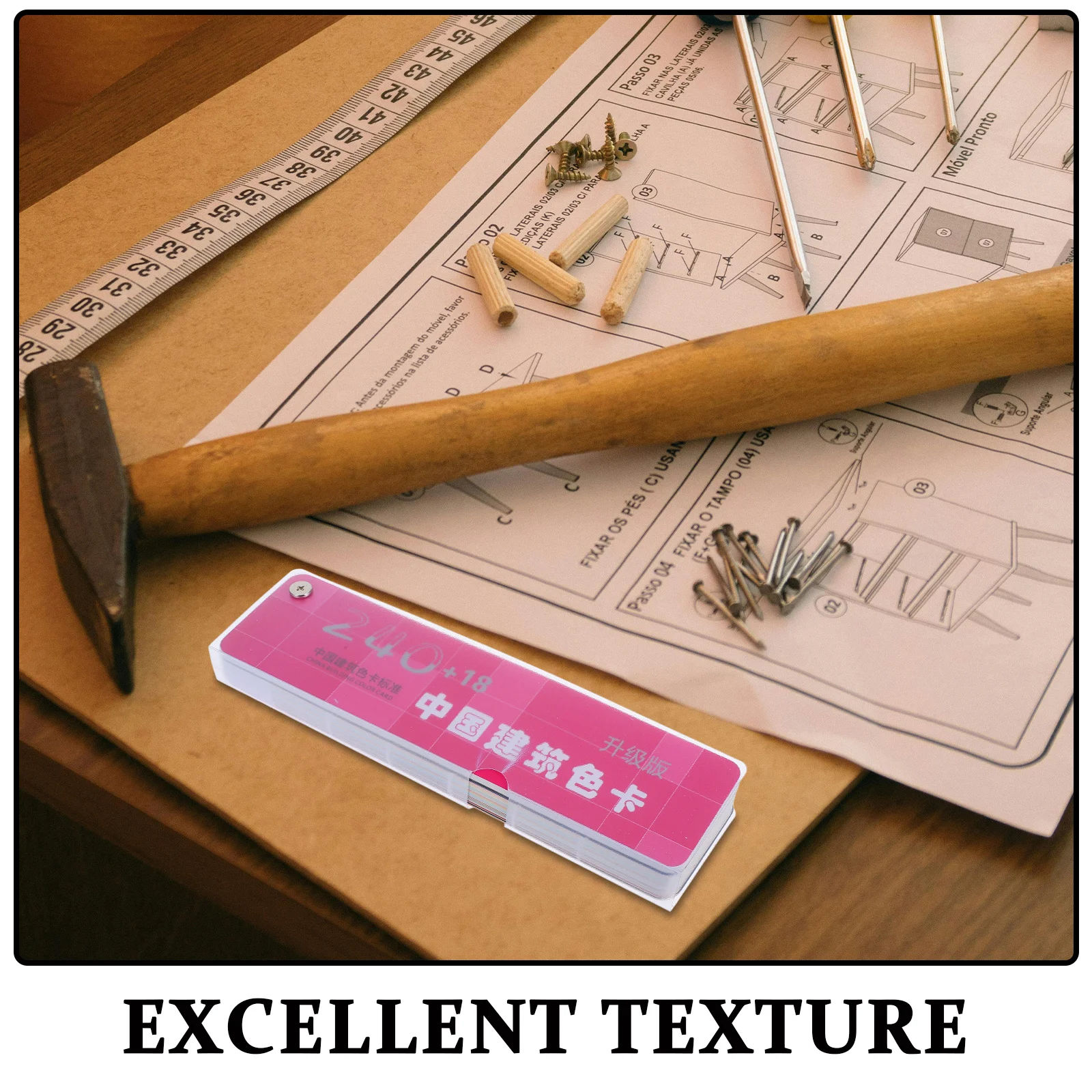 1세트 페인트 샘플 카드 국가 표준 색상 다양성 정확한 매칭 벽 바닥 가구 대량 페인트 칩 샘플