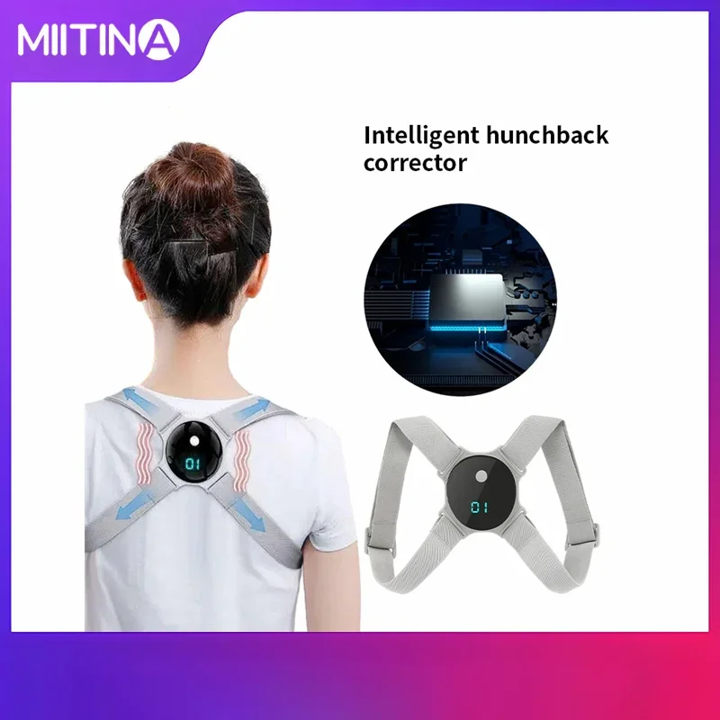 Intelligent Posture Corrector Back Posture Trainer Clavicle Spine Shoulder Correction Smart Tips Adjustable Length Back Support volleyball training aid adjustable volleyball spike trainer for fast simple attack training length adjustable volleyball attack