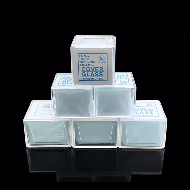 Microscope Glass Slides 100pcs/box 18x18mm