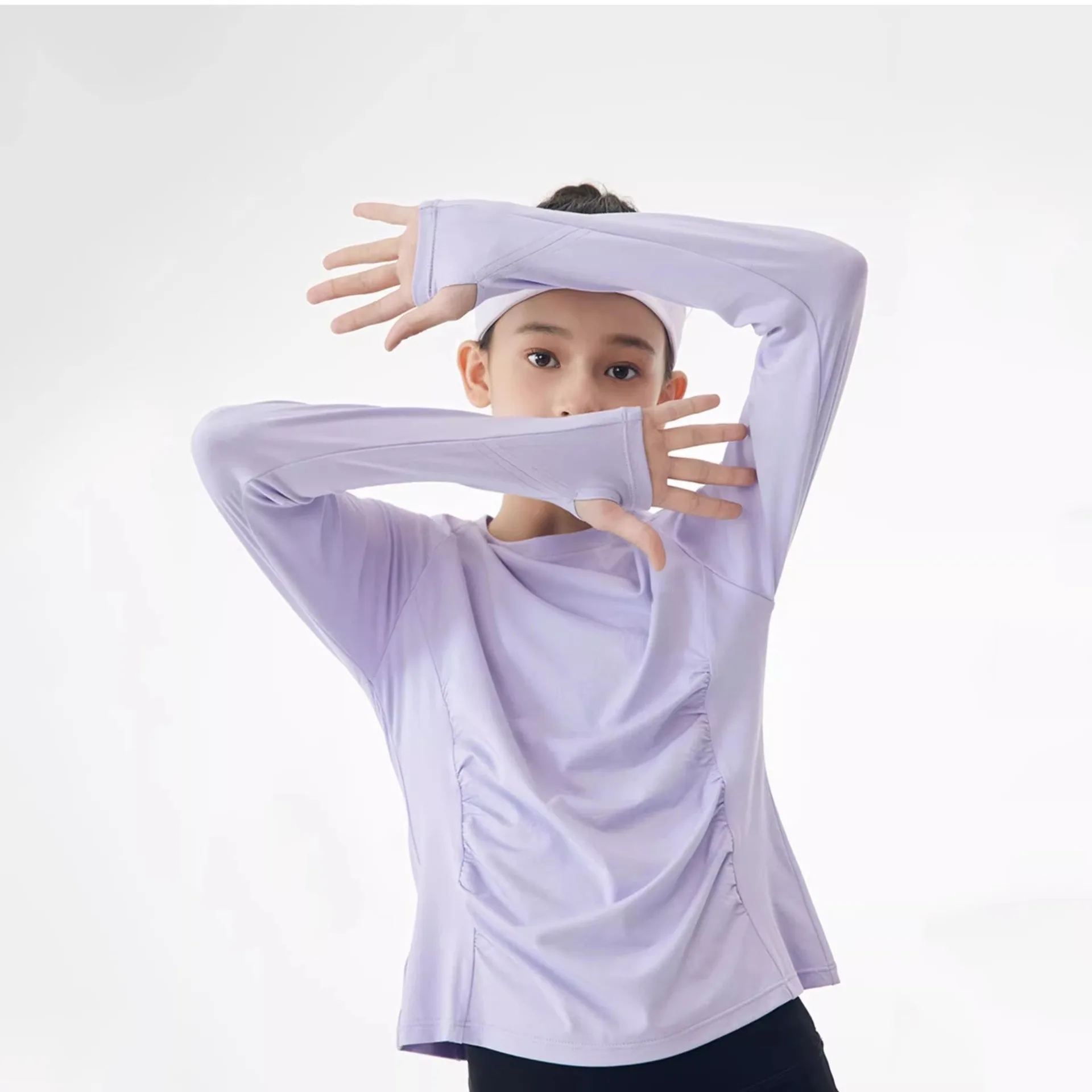 Girls Long Sleeved Shirt Tennis Children Outdoor Sports T-Shirts Lightweight Athletic Quick Dry Running Tee Fitness Yoga Clothes 6 Sd6f579a425b348ef89d81d64cc4607edK