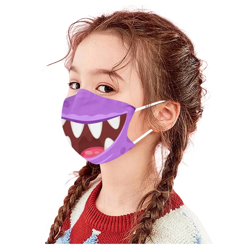 Kids Children Outdoor Cotton Mouth Washable Reusable Face Filter Dust-Proof Face Protective Mask 1PC