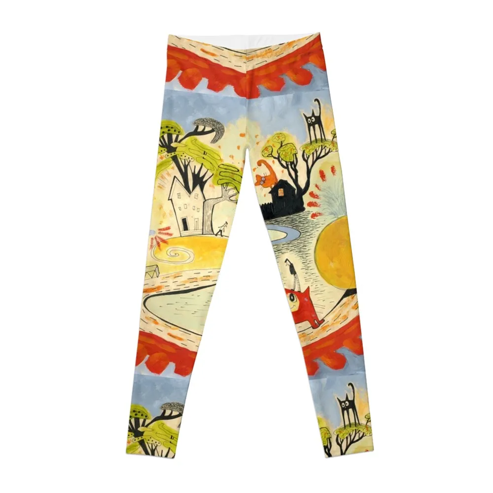 

Small World Leggings workout shorts gym's sportswear sport pants Womens Leggings