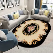  Persia pattern Oval Carpets for living room Rugs for Bedroom Home Decoration Rug Non-Slip Round Floor Mat Floor Decoration 