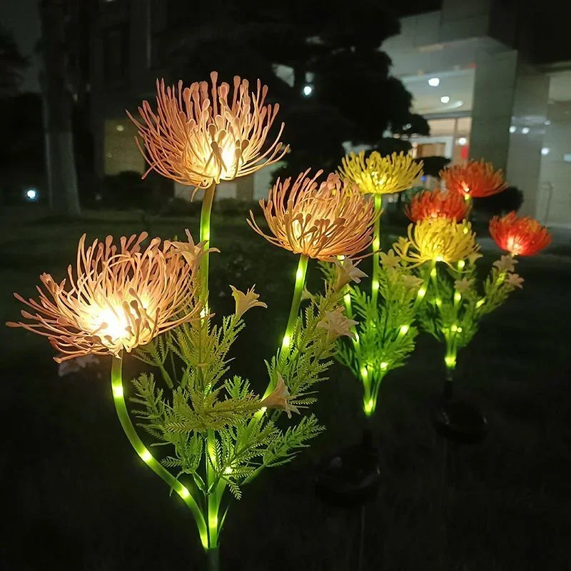 Solar Shore Flower LED Lights Outdoor Garden Lawn Lights Courtyard Country House Party Wedding Birthday Christmas Decoration