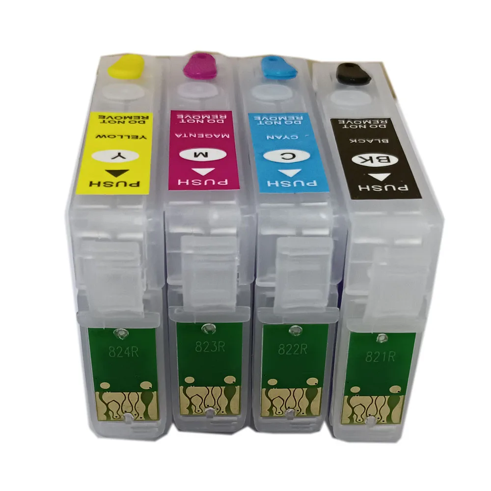 T0711-T0714 Refillable Ink Cartridge for EPSON Stylus S20 S21 SX100 SX110 SX105 SX115 SX200 SX205 SX209 SX210 Printer
