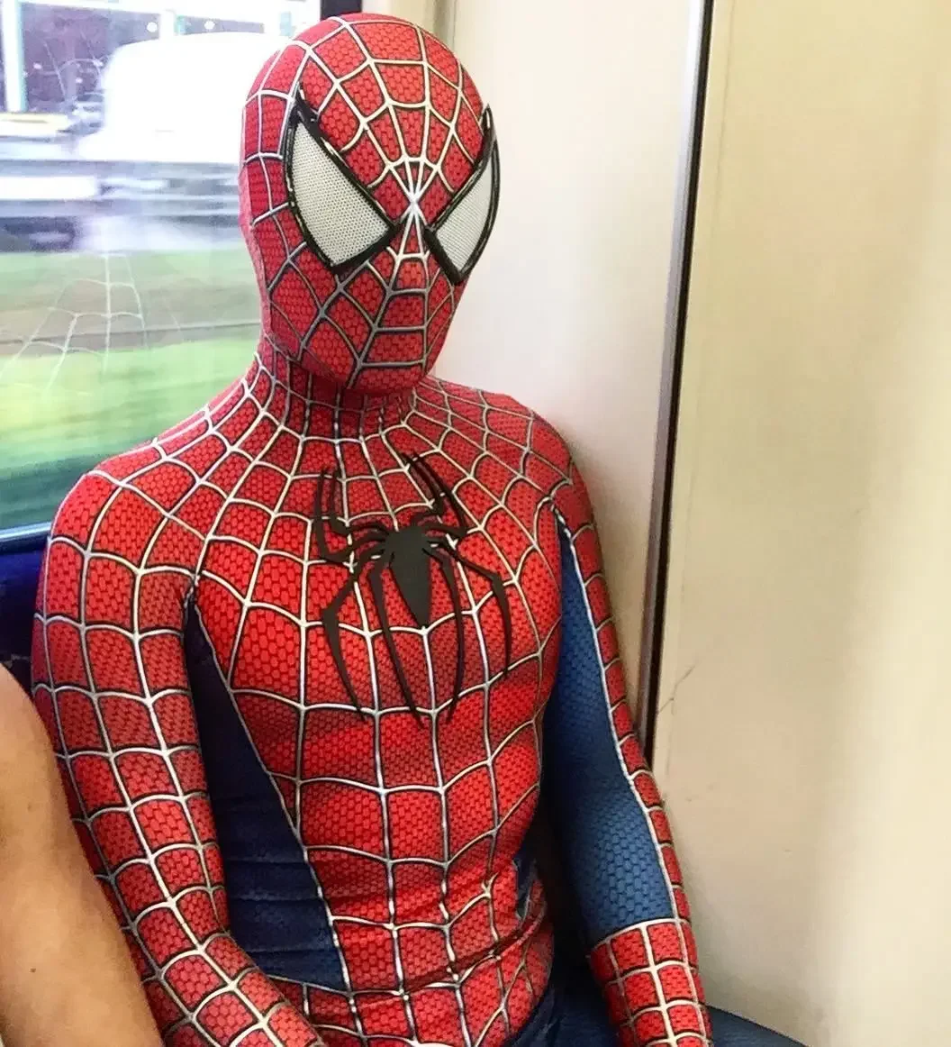 マグワイア ライミ スパイダーマン コスプレ 3D ロゴ & ボディスーツ