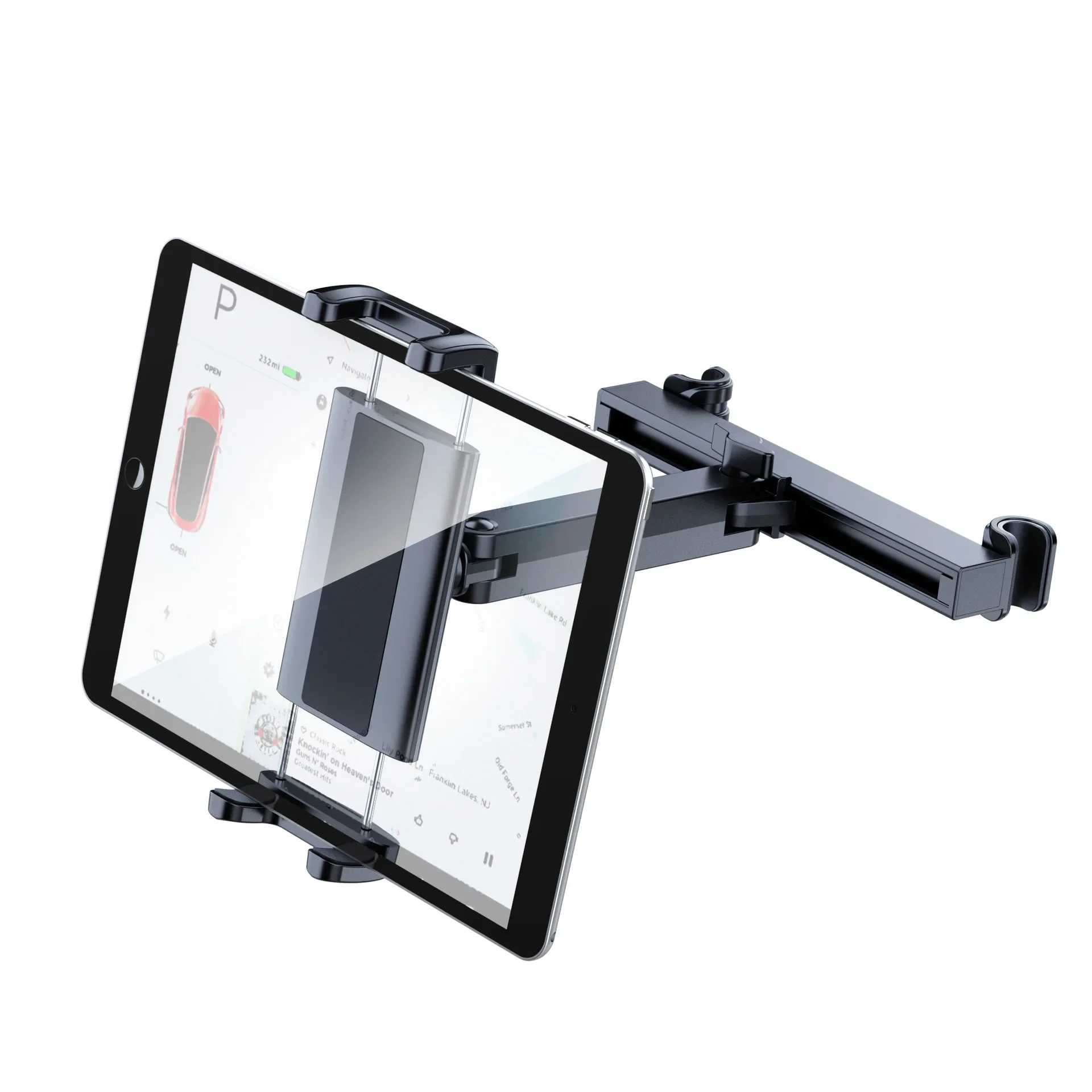 New Tablet Car Holder 360 Rotation Rear Pillow Holder Tablet Car Back Seat Bracket Phone Stand For Phone iPad Tablet 4.5-13 Inch