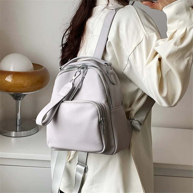 29 CM Designer Luxury Zipper Fashion Backpack Genuine Leather Bag Children  Women Printing Backpacks School Bags From Brandbags1990, $78.59