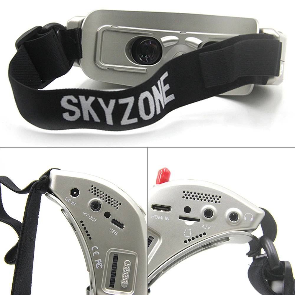 Skyzone SKY04X/L FPV Goggles Head Strap Faceplate Mask PU Pad w/Magic Stick Loop Tape for Racing Drone RC Quadcopter Spare Parts thumbnail 3
