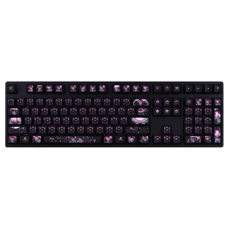 Conjunto de Teclas Retroiluminadas Oshi no ko Hoshino ai para Logitech G610 g Pro x Razer Blackwidow Huntsman Corsair K70 K95 K100 Caps 1 - Imagem 6