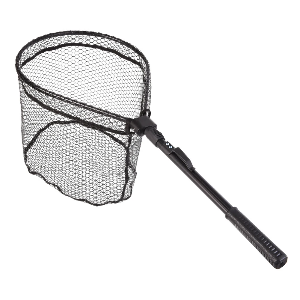 

Folding Fishing Hand Net Shrink Length 44cm Shrink Width: 31cm Net Depth 30cm Aluminum Alloy Folding Fishing Hand Nets