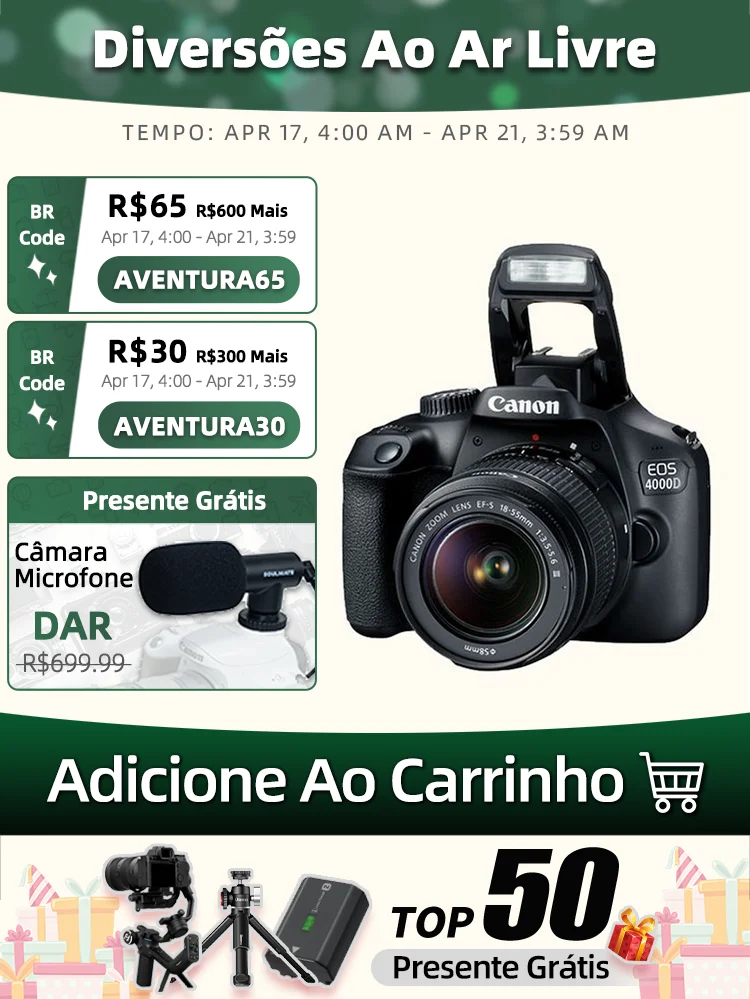 Canon Eos 4000d Apsc Dslr Digital Slr Compact Camera Entry Level