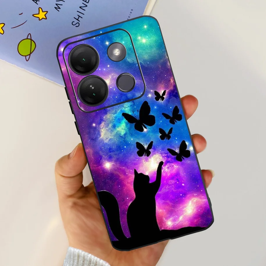 Luxury Marble Soft Silicone Back Cover Phone Case for Infinix Smart 7 Series
