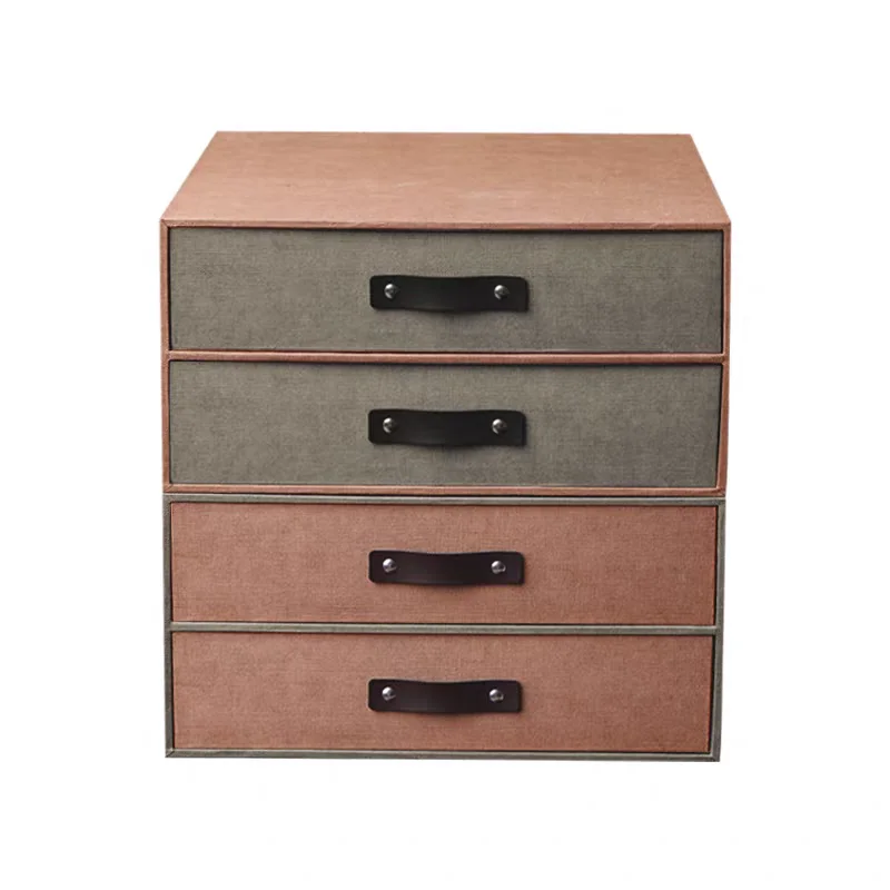 Makeasy MDF 2-Drawer Storage Organizer Cabinet Fabric Looking Unit for Closet, Bedrooms, Playrooms,Kid's room,SOHO (1PC)