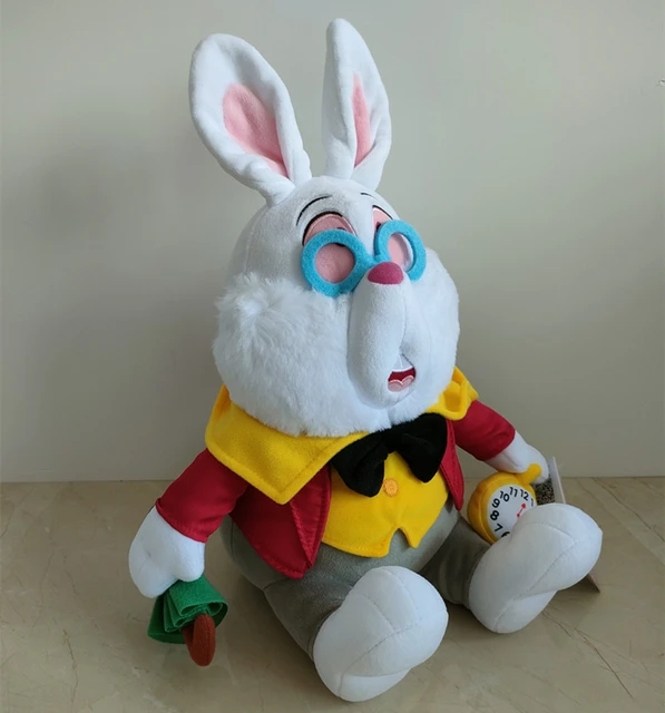 Alice Wonderland White Rabbit Plush  Alice Wonderland Stuffed Animals -  Disney White - Aliexpress