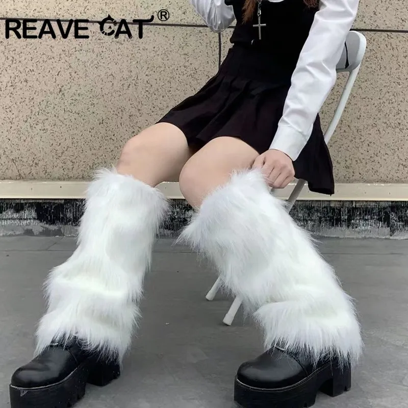 

Женские пушистые леггинсы из искусственного меха, в стиле панк, стиль K, стиль «лолита»