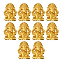 Elephant Statue For Home Decor Decoration Spiritual Decoration Gold Ganesha Statue Yoga Enthusiasts Indian Culture - Image 4