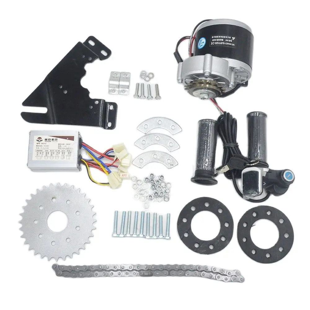 24V 36V 350W Electric Bike Bicycle Motor Conversion Kit Electric Derailleur Engine Set for Variable Multiple Speed Bicycle