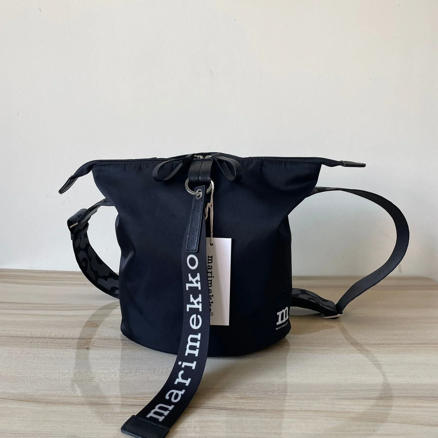 

Finnish M bag Single shoulder crossbody Bucket Black shoulder Travel bag