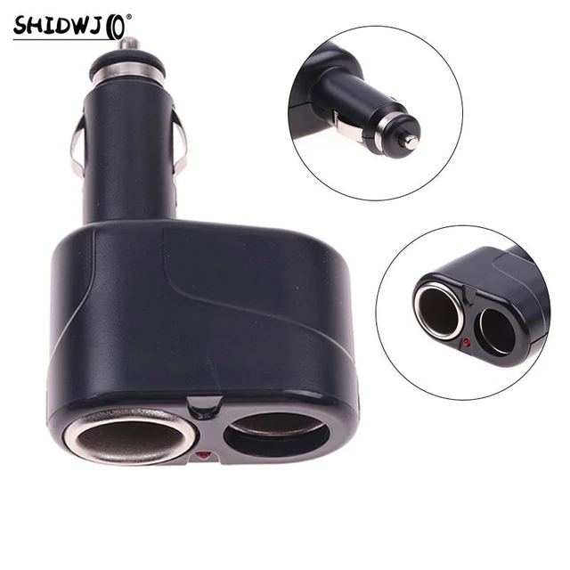 12/24V Dual Cigarette Lighter Sockets Car Charger Splitter Lighter