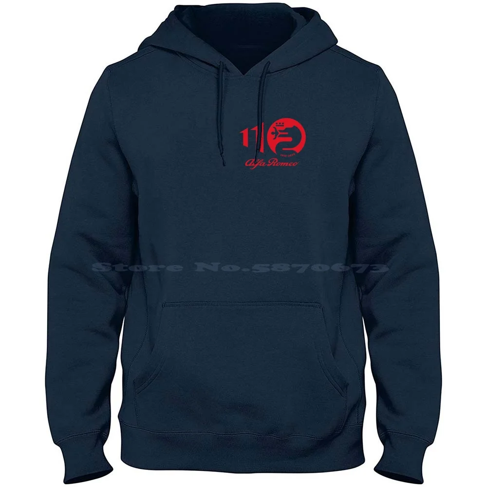 

Alfa Romeo 110th Anniversary Logo 100% Cotton Hoodie Alfa Romeo Alfisti