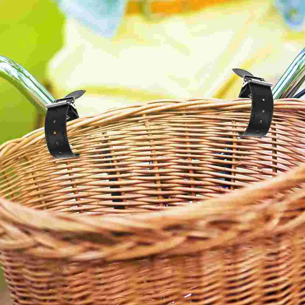

2 Pairs Basket Bike Straps Child Baskets for Kids Cycling Storage Part Container Belt