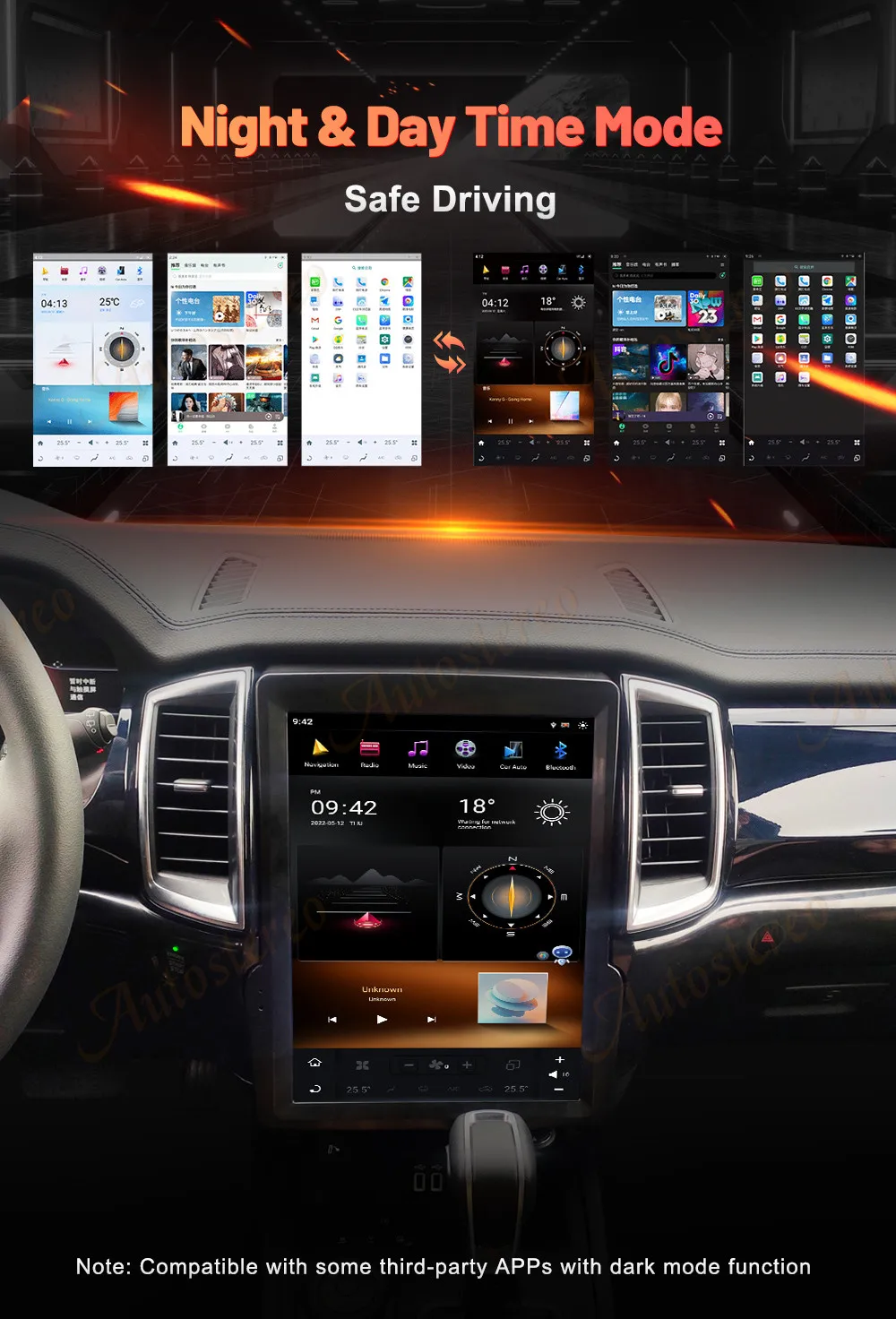 14.4 Android 13 Carplay Screen For Ford Explorer 2011-2019 SYNC 1 2 3 Tesla Styl