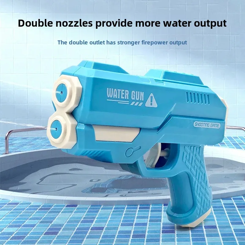 The new water gun splashing children's toy summer manual launch range pool