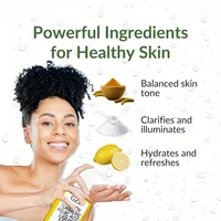 Greflective Glow Lemon Curmeric Kojic Acid Liquid Regina-Nettoyant pour la peau doux, éclaircissant et nourrissant, Curmeric 3