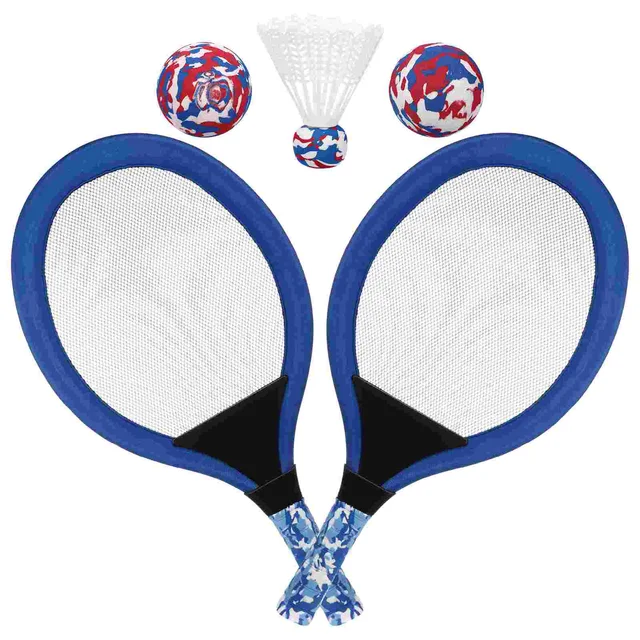 MultiFunctional Kids TennisRackets Set Children BadmintonRacket BeachSports Game Outdoor RacquetProps Toddler Shape Playing 5