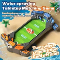 Mini Foosball Games with Interactive Water Sprinkler Design Tabletop Football Soccer Pinball for Indoor Game Room for Kids 1